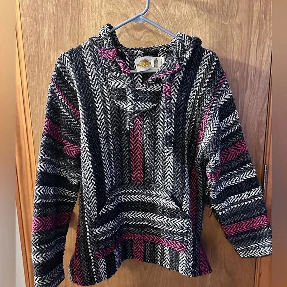Earth Ragz Baja “drug rug” Pullover Hoodie - Picture 1 of 4
